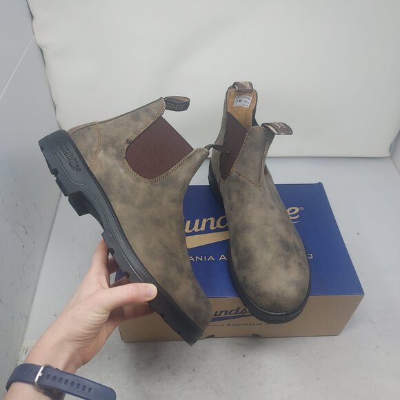 Blundstone  MENS Chelsea Rustic Brown Boot - Picture 1 of 8